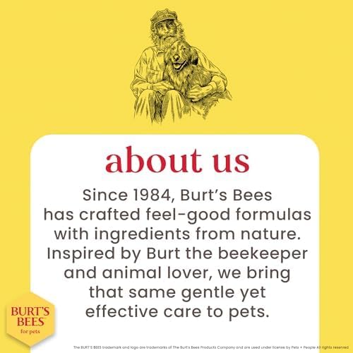 Burt’s Bees for Pets Oatmeal Dog Shampoo with Honey, Soothing Dog Shampoo for Itchy and Sensitive Skin, pH Balanced Formula that Gently Cleans and Moisturizes Dog Coats, 32 Fl Oz - 2 Pack
