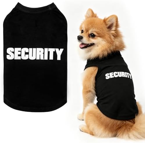 BINGPET Dog Security Shirt, Soft Cotton Puppy T-Shirt, Halloween Costumes by BINGPET