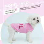 BINGPET Mommy's Girl Dog Shirt, Mamas Girl Puppy T-Shirt, Soft Cotton Vest - Image 3
