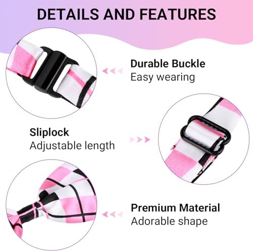 Segarty 60pcs Adjustable Bow Ties for Dogs, Bowtie Collars for Small Medium Pet, Comfortable Cats Neck Bow Tie Large Puppy Cute Neckties Grooming Accessories for Summer Birthday Holiday Wedding Gift - Image 4