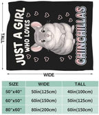 Chinchillas Blanket Chinchillas Throw Stuff Gifts for Kids 60"x50" - Image 2