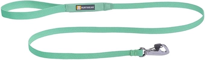 Ruffwear, Hi & Light Dog Leash, Ultralight 4.5 ft Lead with Lockable Swivel Crux Clip and Pick‑Up Bag Pocket, Minimalist Packable Webbing for Everyday Walks, Sage Green