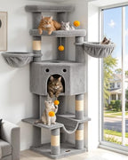 Cat Tree Tower for Indoor Large Adult Cats, 73in Tall Heavy Duty with Perch by FeliskynCatTreeTower