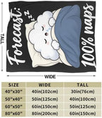 Sleepy Cloud Blanket Throw Gift for Girls Women 50"X40" - Image 7