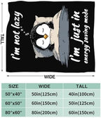 Penguin Blanket for Girls Women Boys Men Adults Kids Soft Cozy Fleece Sleeping Penguin Throw Blankets Gifts Warm Flannel Plush Lightweight Decor for Couch Bed Sofa 60"X50" - Image 7