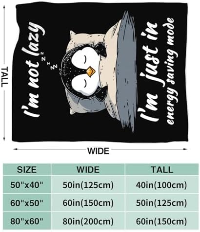 Penguin Blanket for Girls Women Boys Men Adults Kids Soft Cozy Fleece Sleeping Penguin Throw Blankets Gifts Warm Flannel Plush Lightweight Decor for Couch Bed Sofa 50"X40" - Image 7
