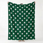 Horaldaily Christmas Green Dog Paw Shape 3D Textured Throw Blanket 60x80 - Image 5