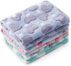 1 Pack 3 Blankets for Dog Puppy Cat (Medium 30x20'', Purple, Pink, Green) by CADONO