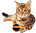 Halloween Theme Cat Toys Ball with Bell, Hand-Knitted Woolen Yarn Cat Ball - Image 5