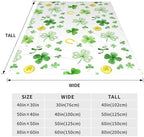 St. Patrick's Day Shamrock Throw Blanket, Ireland Greens Clovers Gold Coin Horseshoe Flannel Blanket, Soft Lightweight Warm Fleece Blanket for Sofa Chair Couch, 30 x 40 Inch - Image 7