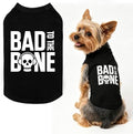 BINGPET Bad to The Bone Dog Shirt, Soft Cotton T-Shirt, Halloween Costumes by BINGPET