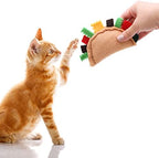 Glaciart One Felt Taco Cat Toys with Catnip, 2 Pcs Cute Wool Cat Toy for Interaction and Boredom Relief, Encourages Exercise, Exploring and Play - Image 4