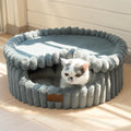 CHEERPALS Cloud Cat Cave Bed for Indoor Cats Hooded Bed with Zipper((Grey) by CHEERPALS