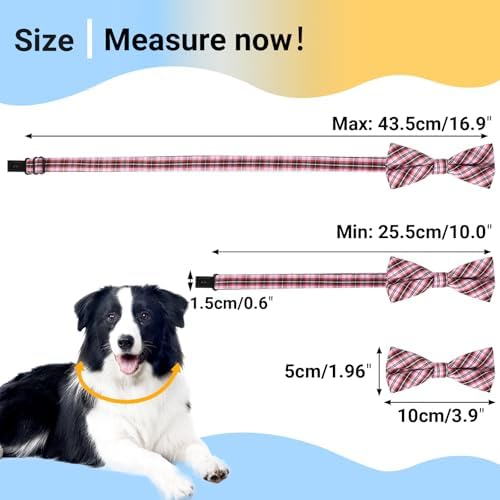 Segarty Bowties for Dogs, 30 PCS Grooming Dog Bow Ties with Adjustable Collar Puppy Bow Ties Bulk for Small Medium Pets Cats Christmas Valentine Holiday - Image 2