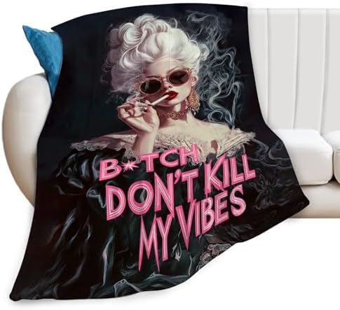 Vintage Woman Blanket Fashion Women Throw Blankets Gifts for Girls Boys Kids Soft Cozy Fleece Plush for Couch Sofa Bed 60"x50" by Unknown