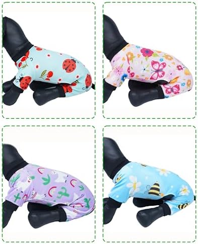 PET SHOW 4 Pack Spring Fleece Dog Pajamas Warm for Extra Large Dogs - Image 4