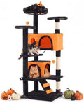 54 Inch Cat Tree Tower with Natural Sisal Scratching Post by Aidoly