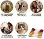 Glaciart One Swabs Cat Toys with Catnip - 6 Pk | Durable for Chew, Cute Cat Toys Interactive Kitty for Boredom, Exercise, & Play | Filled w/Organic Catnip for Anxiety & as Digestive Aid | Gift Idea - Image 4