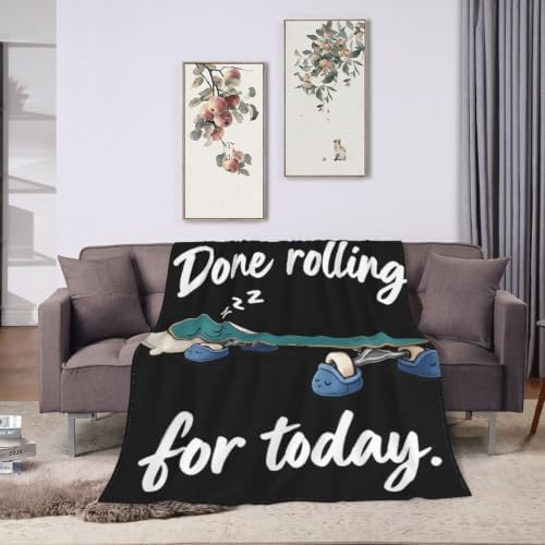 Sleepy Skateboard Blanket Throw Gift for Girls Women 80"X60" - Image 3