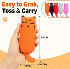 Legendog 5Pcs Bite Resistant Catnip Toy for Cats,Catnip Filled Cartoon Mice Cat Teething Chew Toy - Image 6