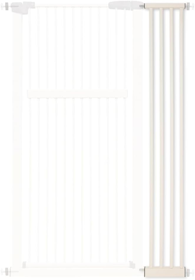 Lumizone 55.12" Extra Tall Pet Gate Extension Kit 8.27" Wide Cream | Extra Tall Cat Gate for Dog Doorway Hallway Stairs Pressure Mounted 1.37" Gap No Drilling