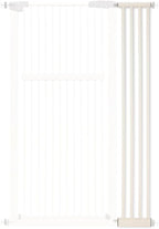 Lumizone 55.12" Extra Tall Pet Gate Extension Kit 8.27" Wide Cream | Extra Tall Cat Gate for Dog Doorway Hallway Stairs Pressure Mounted 1.37" Gap No Drilling