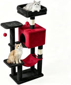 DUMOS 44 in Cat Tree Tower with Natural Sisal Scratching Posts by DumosLifestyle