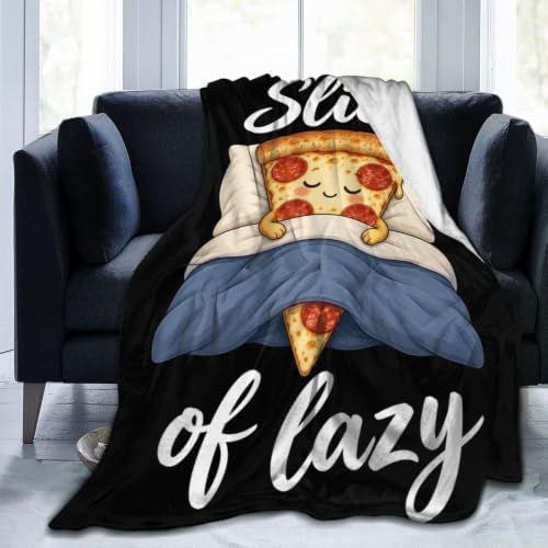 Sleepy Pizza Blanket Throw Gift for Girls Women 60"X50" by Unknown
