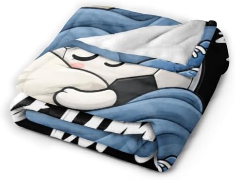 Sleepy Soccer Blanket Throw Gift for Girls Women 60"X50" - Image 5