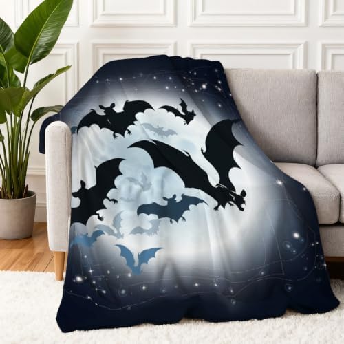 COMFAR Cute Halloween Blankets for Kids/Teens/Women/Men/Adults, Spooky Blanket for Boy/Girls/Toddler, Fall Throw Blanket for Couch 40" x 60 - Image 4