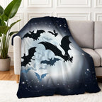 COMFAR Cute Halloween Blankets for Kids/Teens/Women/Men/Adults, Spooky Blanket for Boy/Girls/Toddler, Fall Throw Blanket for Couch 40" x 60 - Image 4