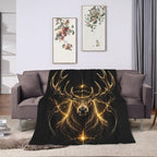 Deer Antler Blanket Wildlife Deer Throw Stuff Gifts 80"x60" - Image 6