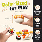 Glaciart One Wool Sushi Cat Toy Set with Catnip, 7 Pcs Cute Felt Cat Toys for Interaction and Boredom Relief, Encourages Exercise, Exploring and Play - Image 4