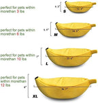 · Petgrow · Cute Banana Cat Bed House Extra Large Size, Christmas Soft Cat Cuddle Bed, Lovely Pet Supplies for Cats Kittens Rabbit Small Dogs, Yellow - Image 3