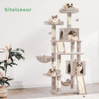 Gitelsnour Cat Tree, 71'' Tower for Large Cat with Scratching Post, GCT032MU - Image 7