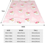 Christmas Santa Claus Throw Blankets, Xmas Tree Soft Anti Pilling Flannel Blanket, Winter Snowflake Decorative Lightweight Pink Blanket, 30x40 Inches Sofa Fleece Blanket - Image 7