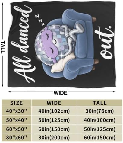 Sleepy Disco Ball Blanket Throw Gift for Girls Women 80"X60" - Image 7