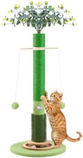 40" Cat Scratching Post,Natural Sisal Rope Cat Scratcher Tree by COUNER