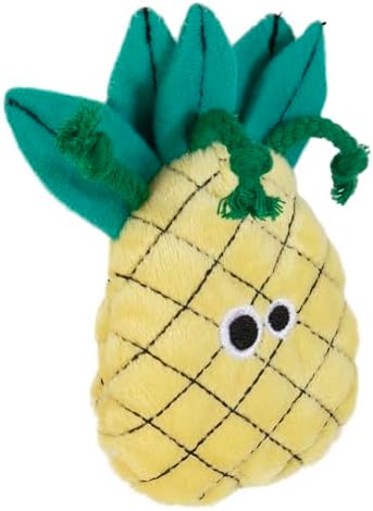 Mad Cat Purrfect Pineapple Catnip and Silvervine Plush Cat Toy, Pack of 1 - Image 2