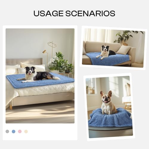 Luciphia Ultra Soft Sherpa Fleece Dog Puppy Cat Blanket for Small Pets - Image 3