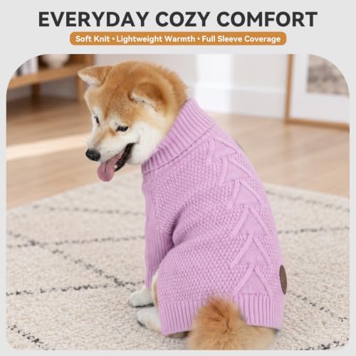 cyeollo Dog Sweaters for Small Dogs, Warm Knit Pullover with Long Sleeve - Image 2