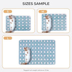 1 Pack 3 Blankets Super Soft Cute Dot Pattern Pet Blanket Flannel Throw for Dog Puppy Cat Purple/Pink/Cyan Small - Image 4