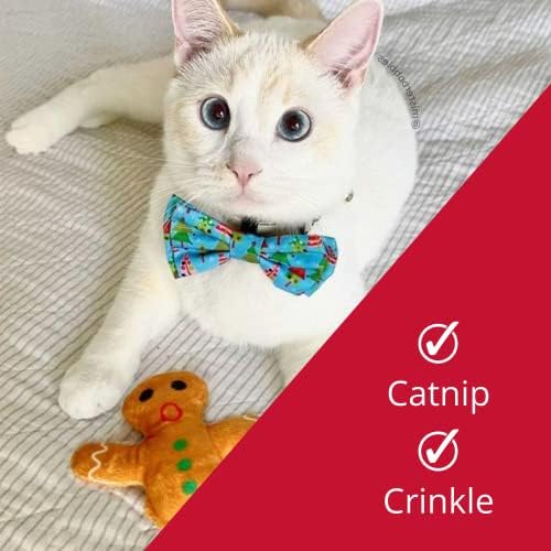 Huxley & Kent Plush Cat Toy | O Snap | Christmas Holiday Strong Catnip Filled Cats Toy | Plush Interactive Kitten and Cat Toy with Catnip and Crinkle | Kittybelles - Image 4