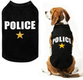 BINGPET Police Dog Shirt, Soft Cotton Puppy T-Shirt, Halloween Cop Costumes by BINGPET