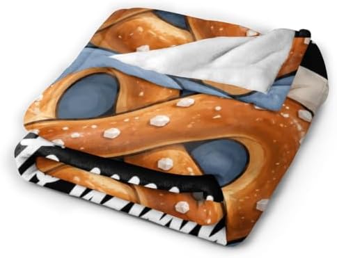 Sleepy Pretzel Blanket Throw Gift for Girls Women 60"X50" - Image 5