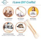Glaciart One XXL Swabs Cat Toys with Catnip - 2 Pk | Durable for Chew, Cute Cat Toys Interactive Kitty for Boredom, Exercise, & Play | Filled w/Organic Catnip for Anxiety & as Digestive Aid - Image 2