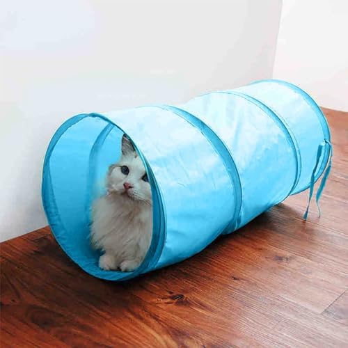 iCAGY Cat Tunnel for Indoor Small Cats Kittens Rabbits, Foldable Tube Toys - Image 2