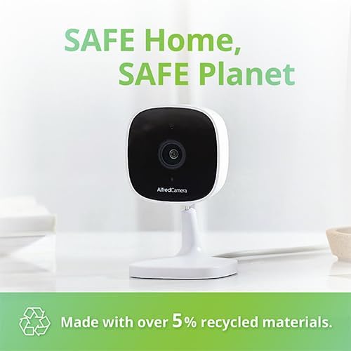 AlfredCam Indoor Wireless Security Camera, 1080P, 24/7 Continuous Recording | Baby/Pet/Nanny Cam, Motion Detection, Night Vision, Two-Way Audio, No Subscription, Quick Setup, Phone as Monitor