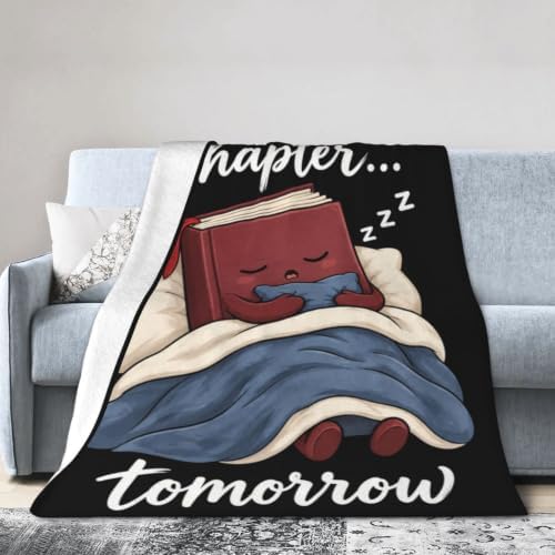 Sleepy Book Blanket Throw Gift for Girls Women 60"X50" - Image 4