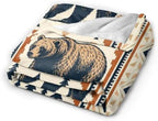Bear Southwestern Blanket Bear Western Throw Stuff Gifts 80"x60" - Image 4